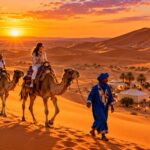 Sahara desert tour from Agadir: camel caravan on the Erg Chebbi dunes
