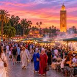 Agadir to Marrakech day trip: Jemaa el-Fna square at dusk